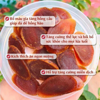 Hồng sâm thái lát tẩm mật ong Sambok Food Hàn Quốc