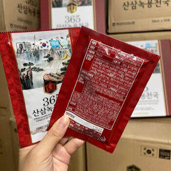 Nước chiết xuất nhung hươu hồng sâm núi 365 Hansusam (30 gói)