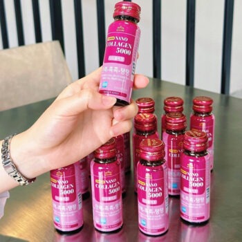 Nước Uống Premium Nano Collagen QueenBe 5000mg Giftset (50ml*15chai)
