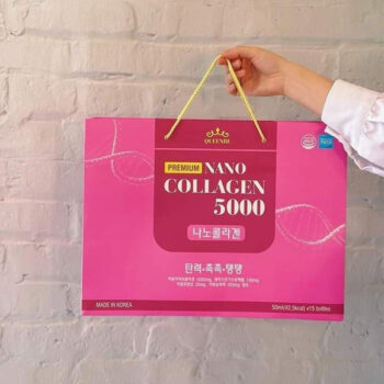 Nước Uống Premium Nano Collagen QueenBe 5000mg Giftset (50ml*15chai)