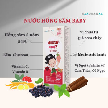 Nước hồng sâm Baby GM Pharm Hàn Quốc (10g x 30 Gói)