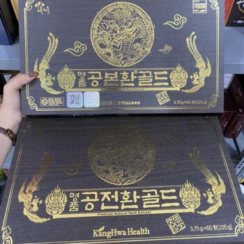 Viên Đông Trùng Hạ Thảo Hàn Quốc Hộp Gỗ Đen KangHwa Hàn Quốc 60 Viên